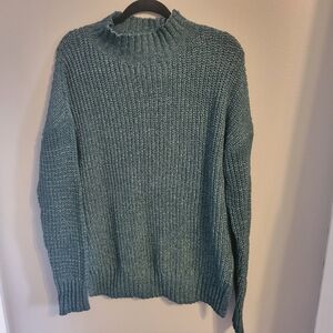 Maurices Teal and White Knit Sweater